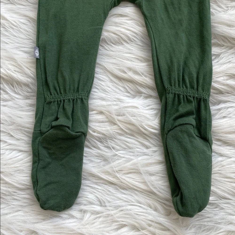 Kyte BABY | Olive Green Zippered Footie